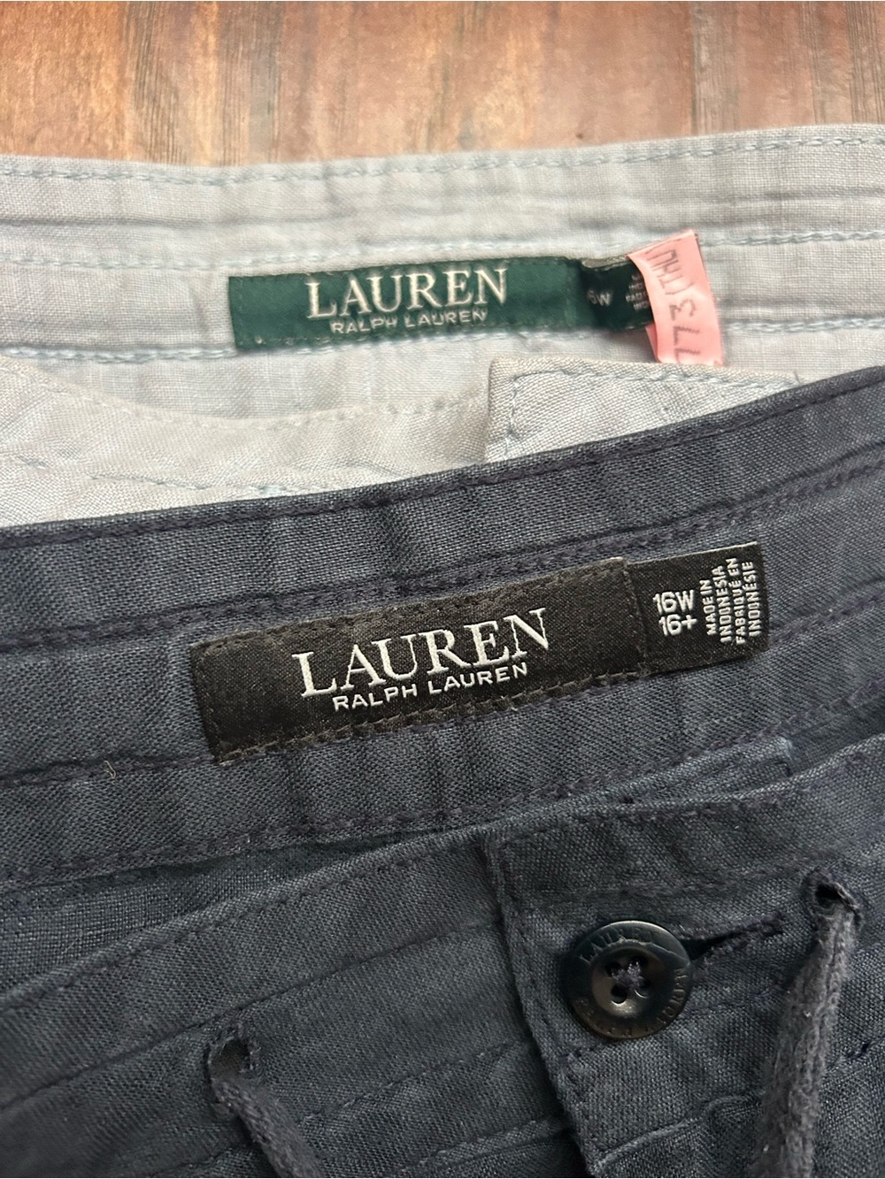 Women’s Linen Drawstring Pants Breathable Euro Summer Vacation Ralph Lauren - Picture 2 of 16